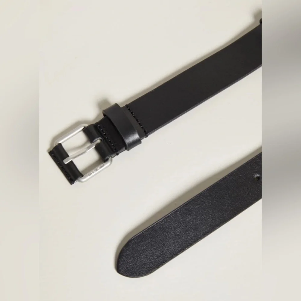 NWOT Weekend Max Mara Braided Genuine Leather Belt Black Sz: S, M All Seasons